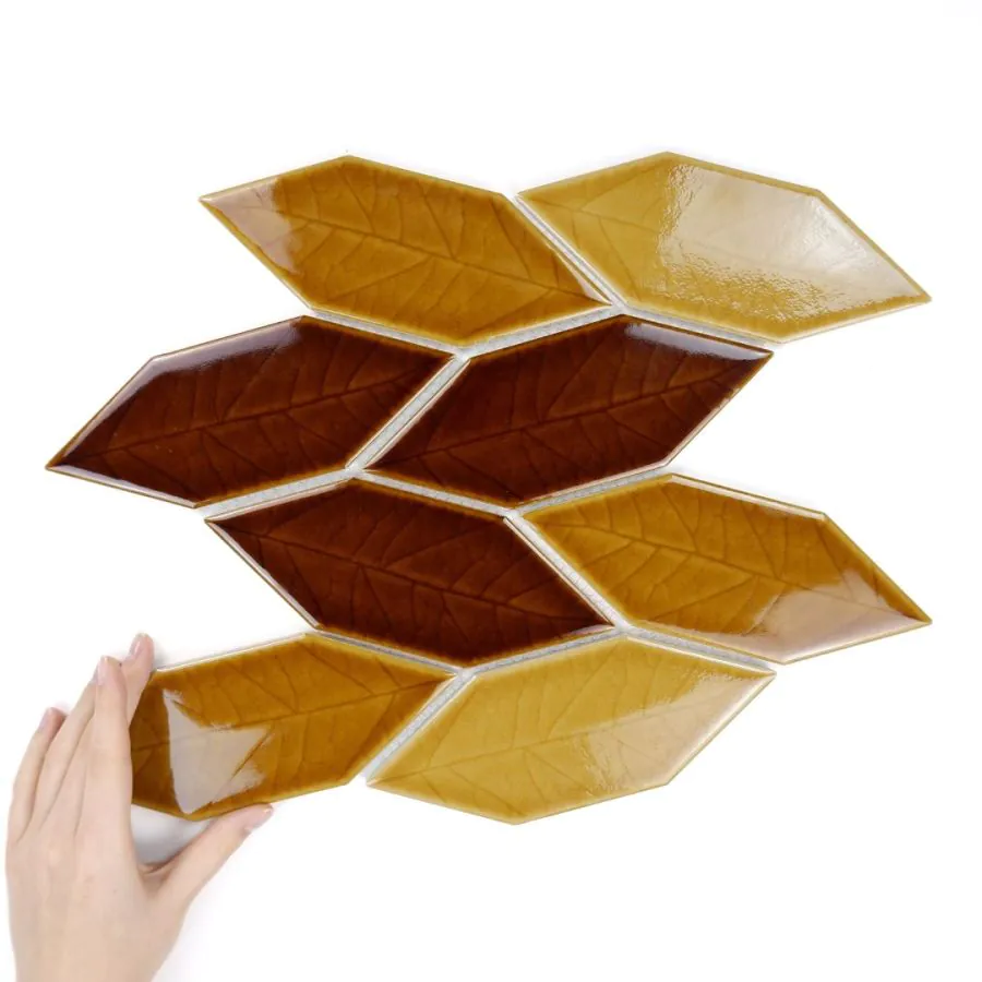 Fliese Autumn Leaves Glänzend