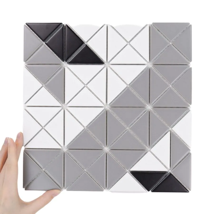 Fliese Aztec Compass Grey Matt