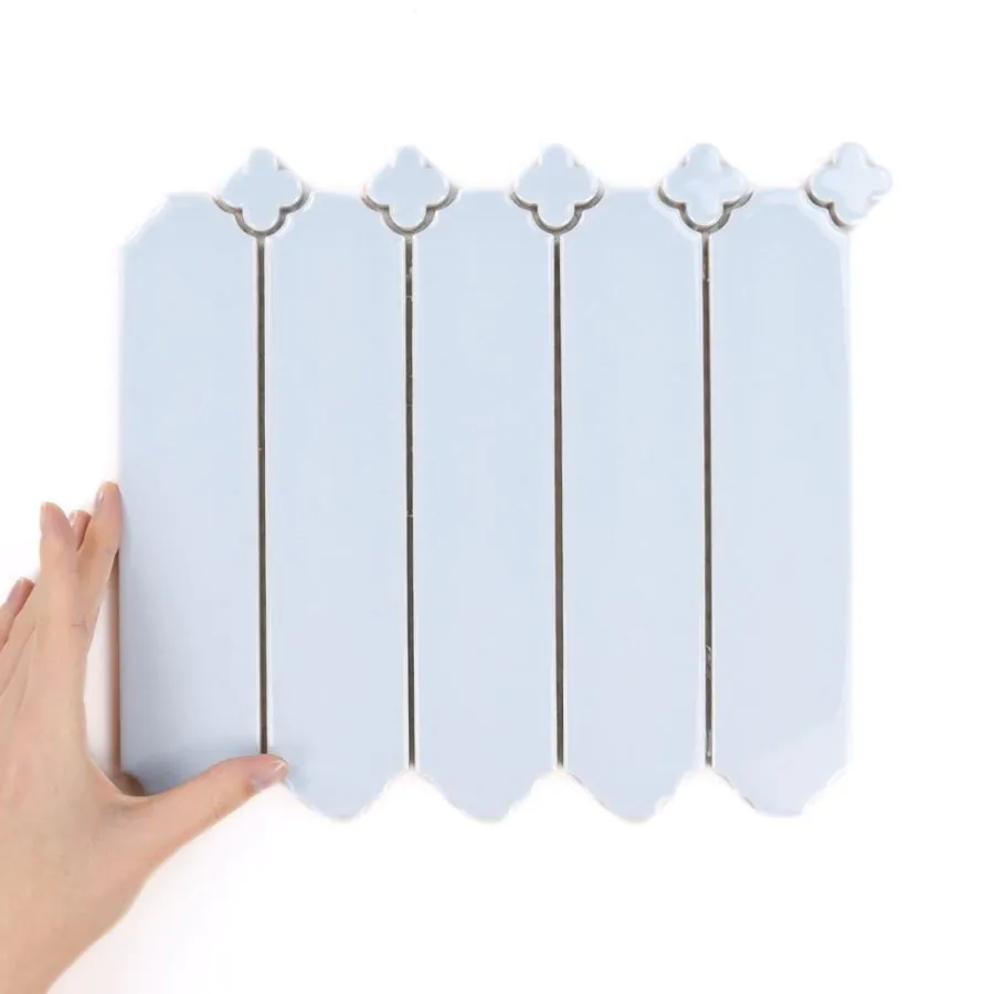 Fliese Cecile Baby Blue Glänzend  