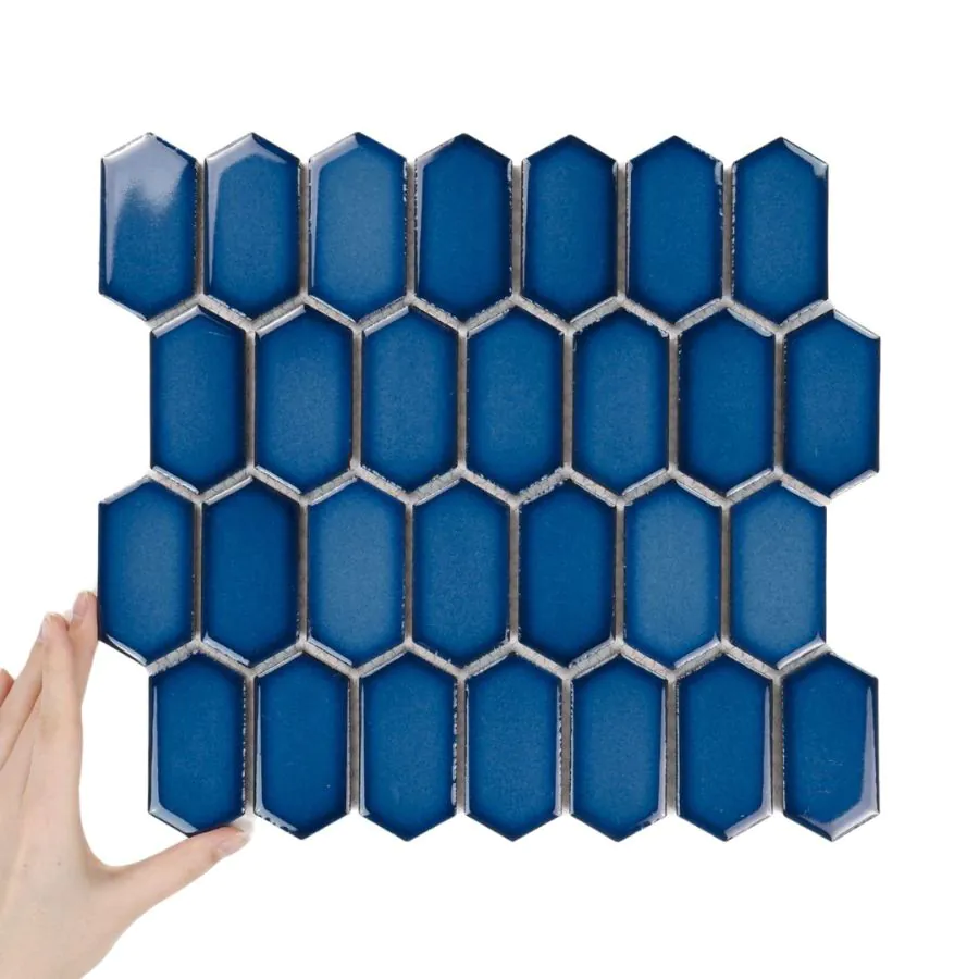 Fliese Hexalong Deap Sea Glänzend