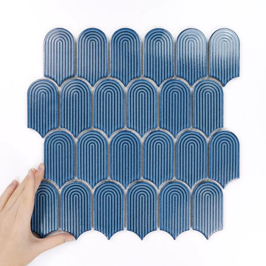 Fliese Wave Adriatic Glänzend