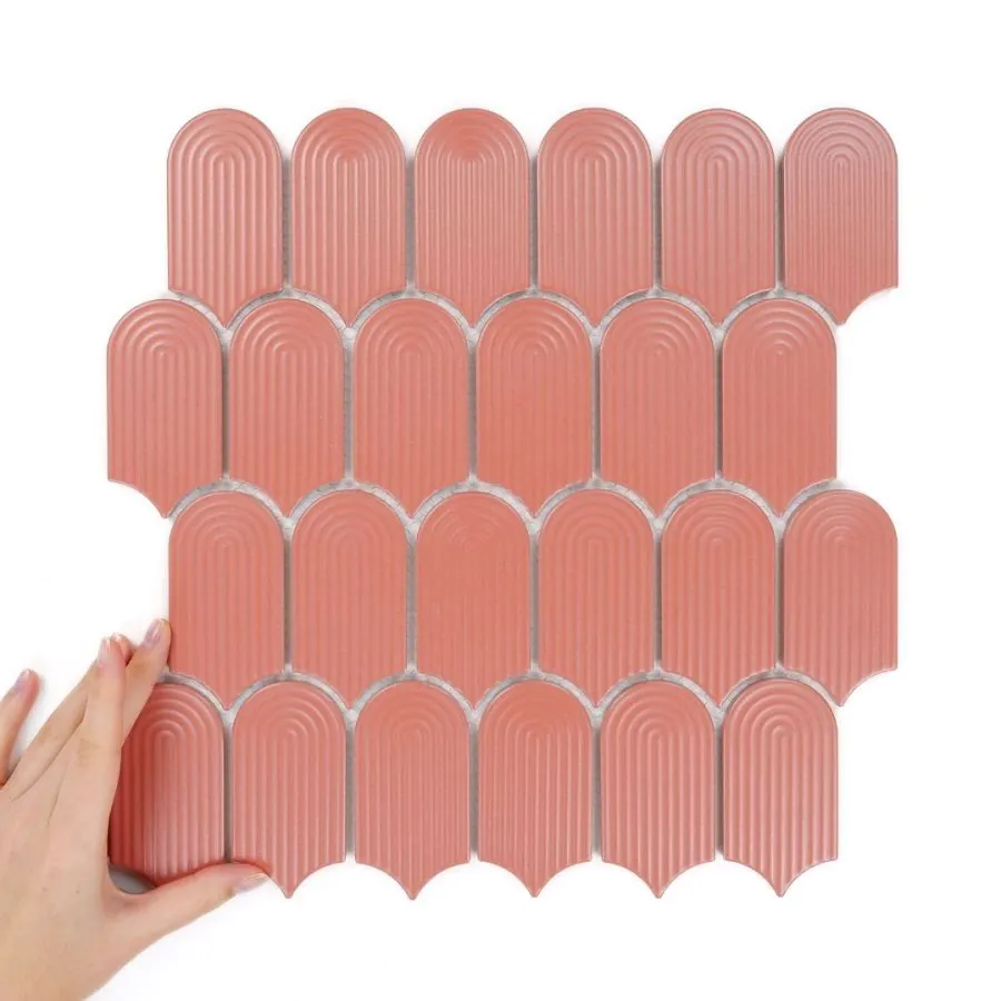 Fliese Wave Terracotta Matt