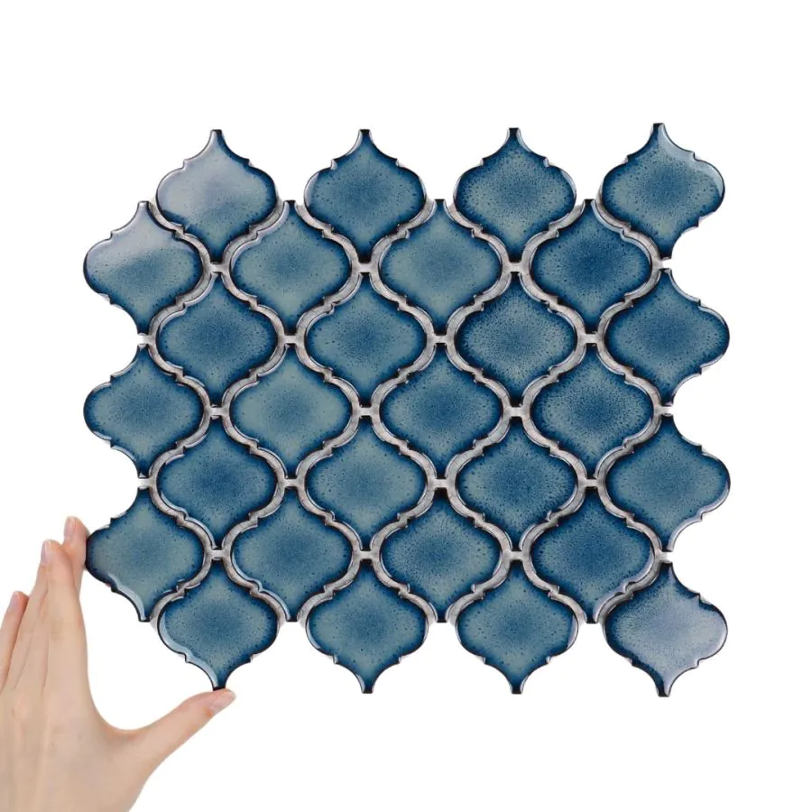 Fliese Arabesque Mittelgroß Adriatic Glänzend