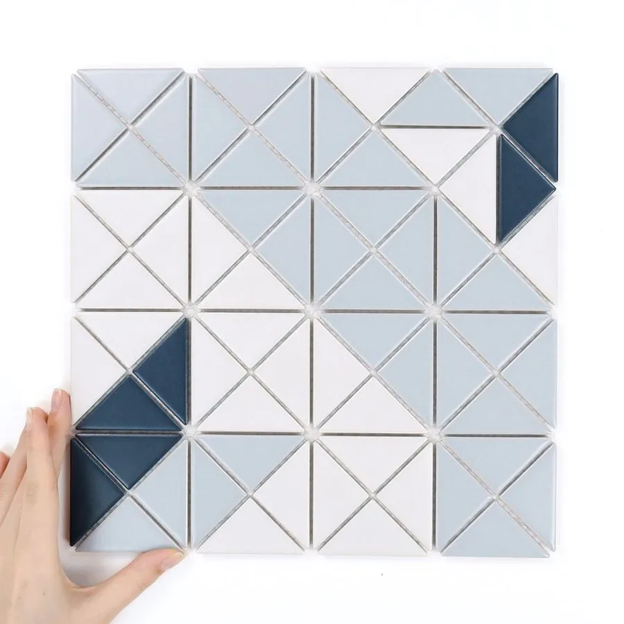 Fliese Aztec Compass Blue Matt