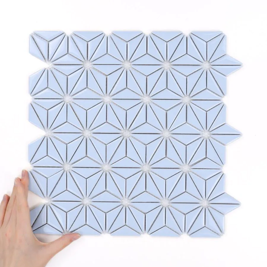 Fliese Constellation Light Blue Glänzend