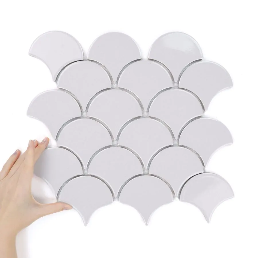 Fliese Flabellum Grey Glänzend