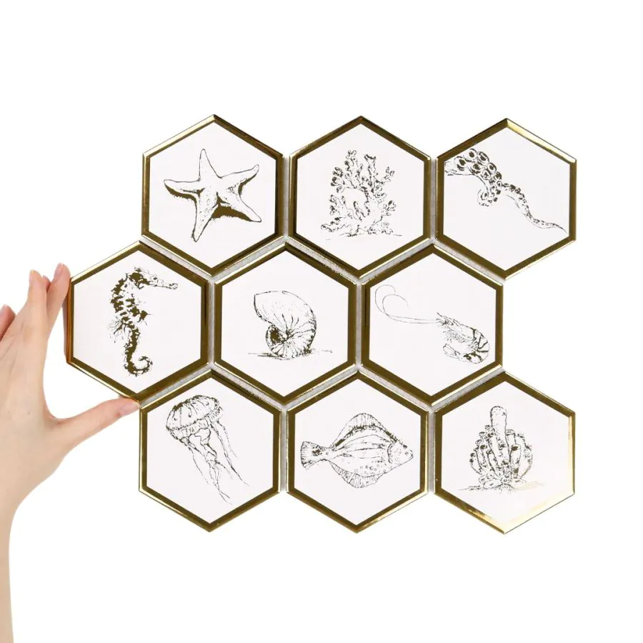 Fliese Hexagon XL Queen Sea Octopus