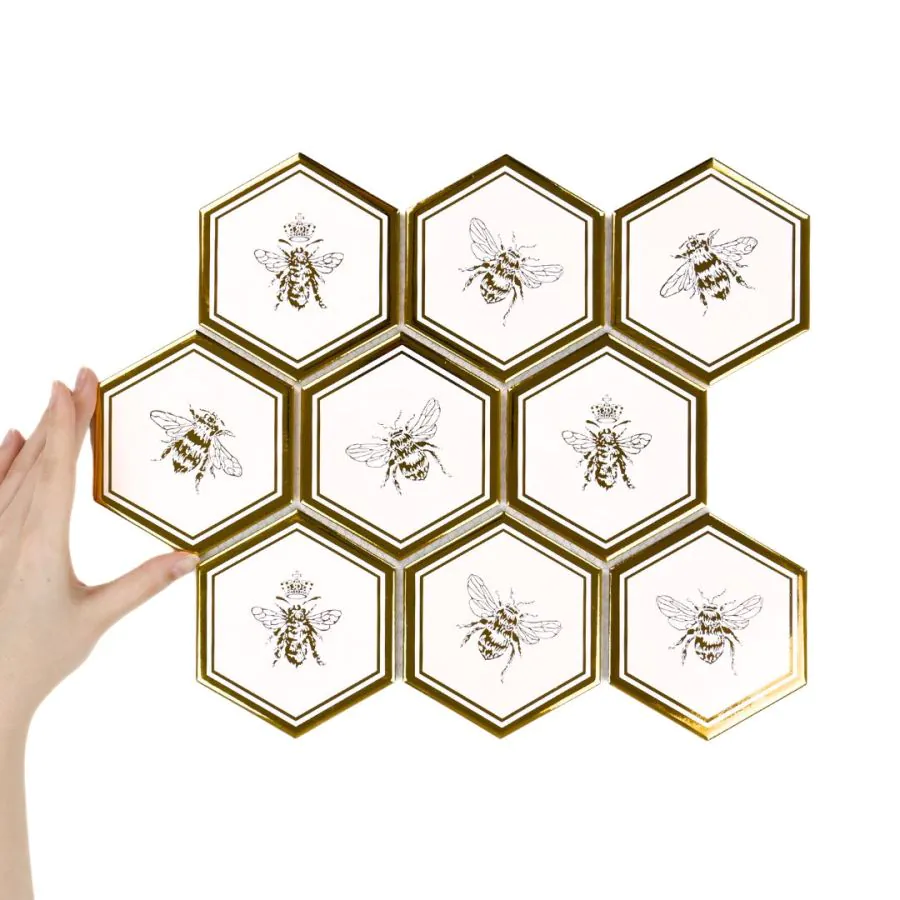 Fliese Hexagon XL Queen Bee Gold