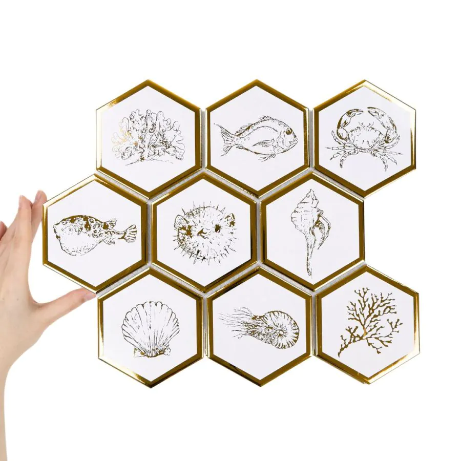 Fliese Hexagon XL Queen Sea Coral