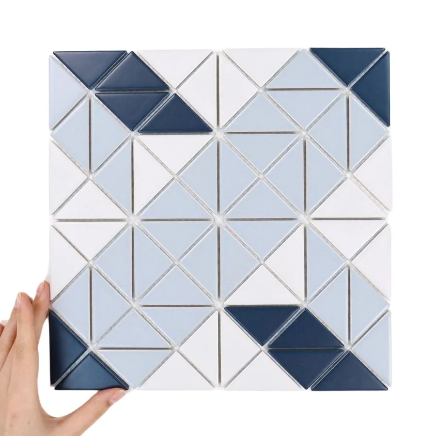 Fliese Aztec Vector Blue Matt