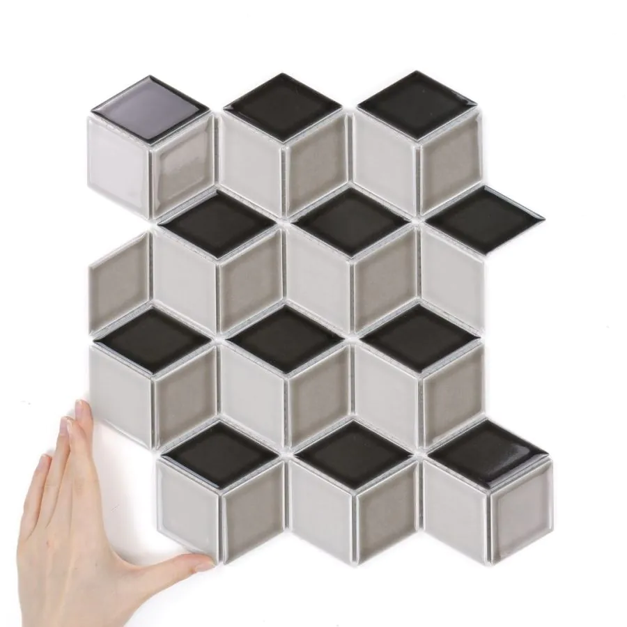 Fliese Diamond Art Deco Glänzend