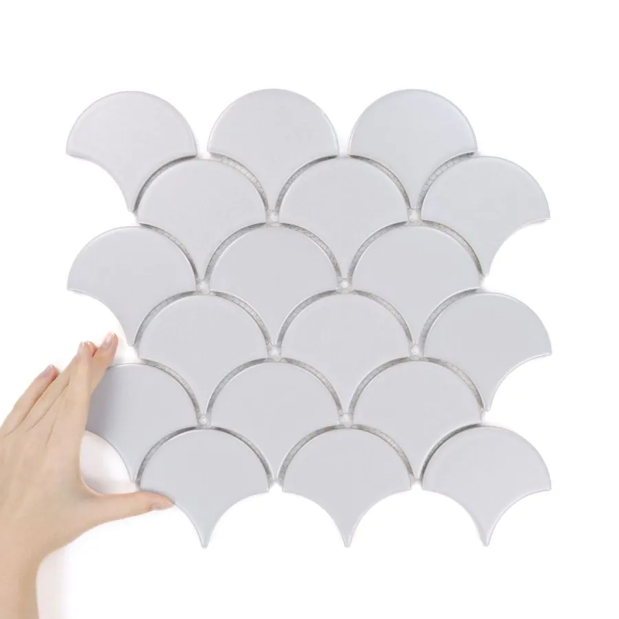 Fliese Flabellum Grey Matt