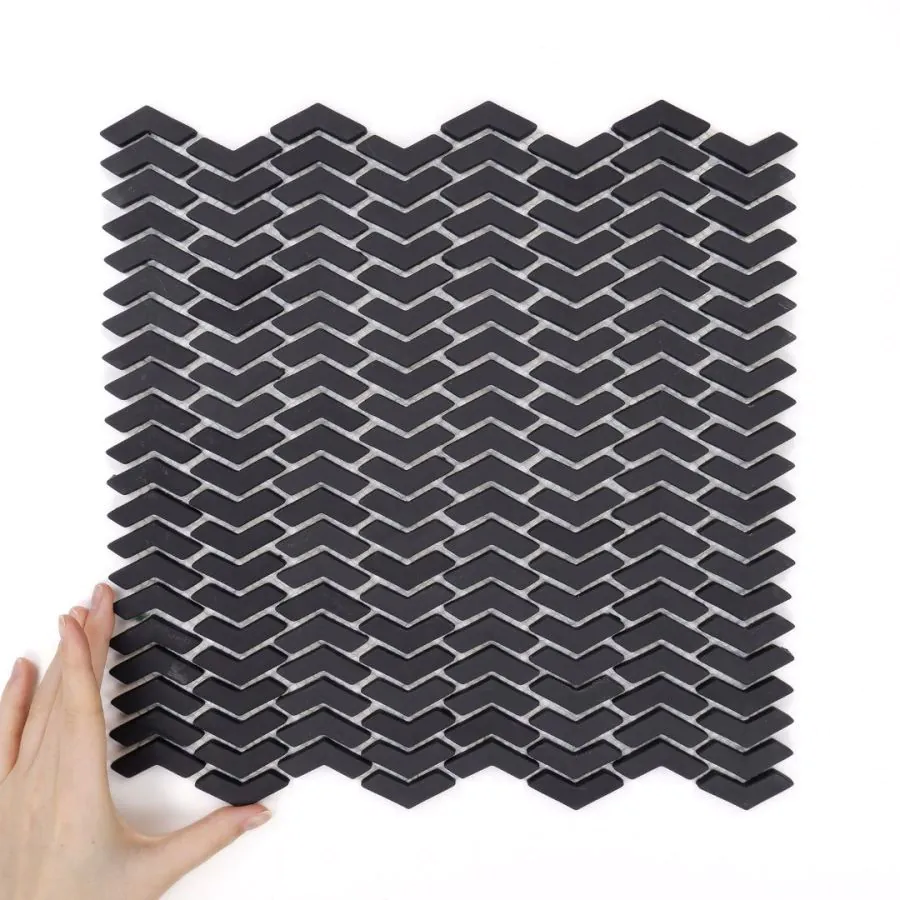 Fliese Sparrow Black Matt