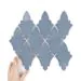 Aktualnie wybrany produkt: Fliese Arabesque Shield Teal Blue Glänzend