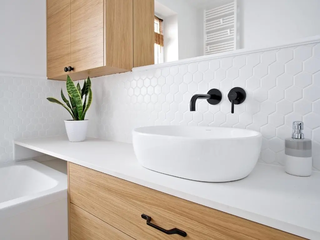 Skandinavisches Badezimmer