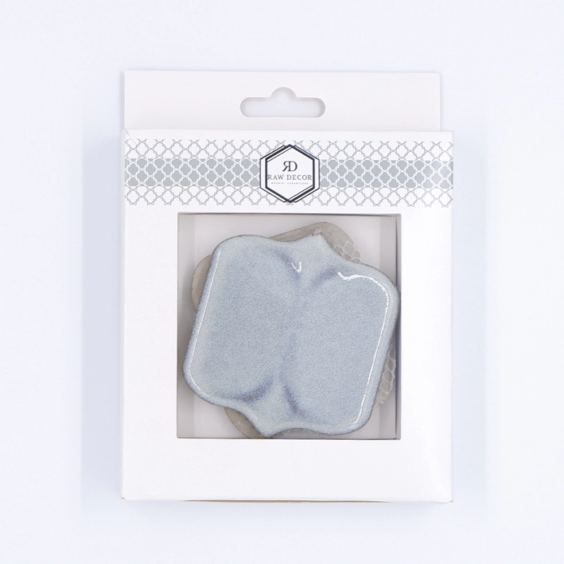 Musterfliese: Arabesque Antique Grey Glänzend