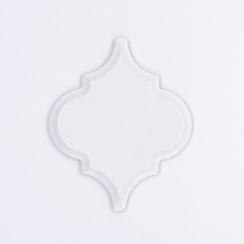 Musterfliese: Arabesque Tsarist White Glänzend