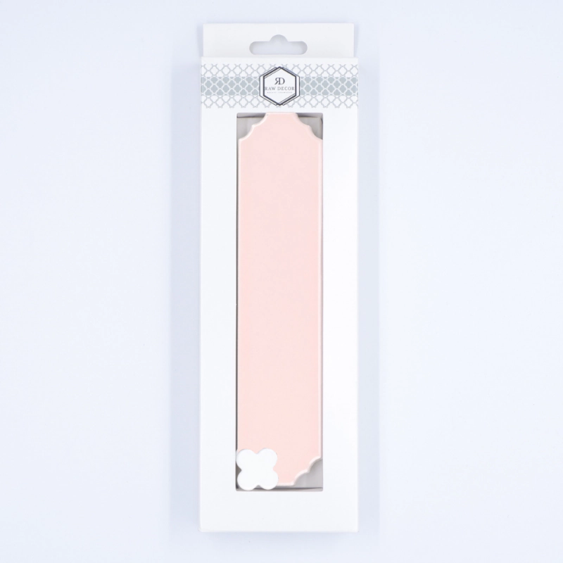 Musterfliese: Cecile Pink Glänzend Klee White