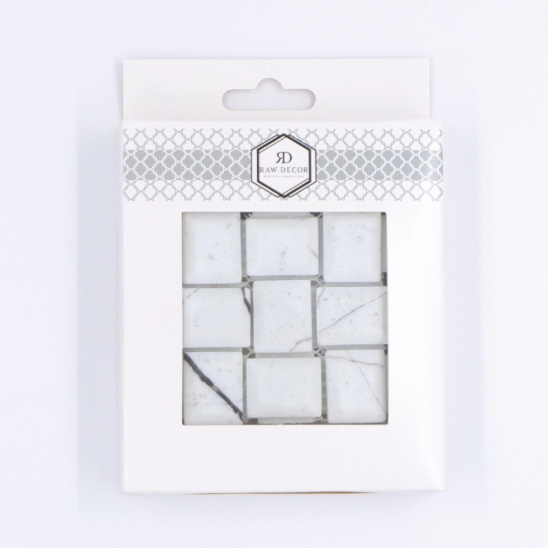 Musterfliese: Cube Marble Carrara Matt