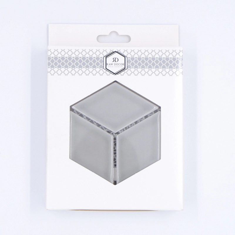 Musterfliese: Diamond Grey Star Glänzend