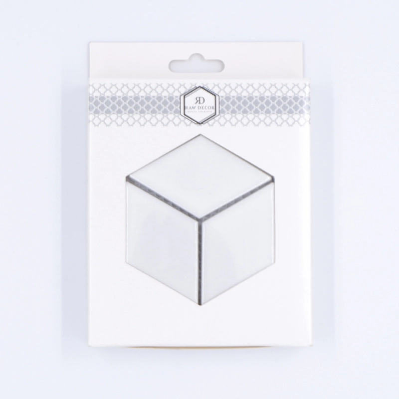 Musterfliese: Diamond White Star Glänzend