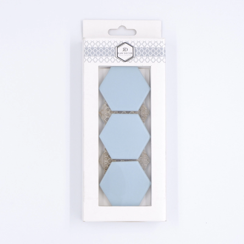 Musterfliese: Hexagon Sky Blue Matt