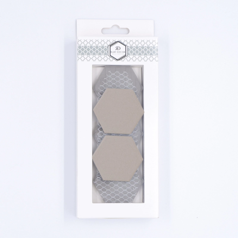 Musterfliese: Hexagon Groß Graphit Antirutsch