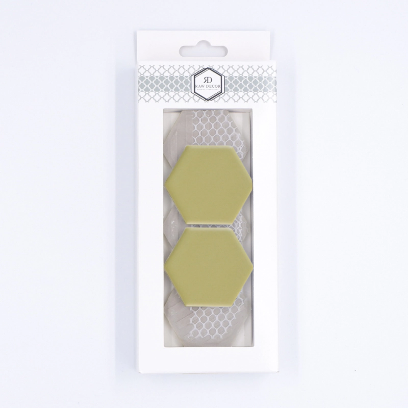 Musterfliese: Hexagon Groß Golden Olive Matt