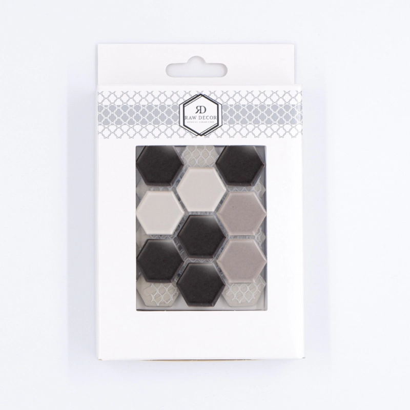 Musterfliese: Hexagon Klein Grey Mix Matt
