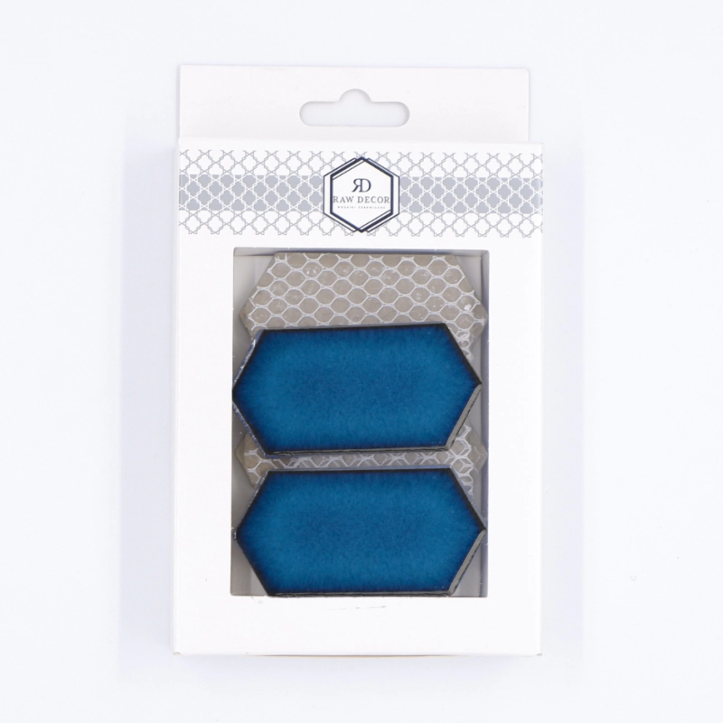 Musterfliese: Hexalong Deap Sea Glänzend