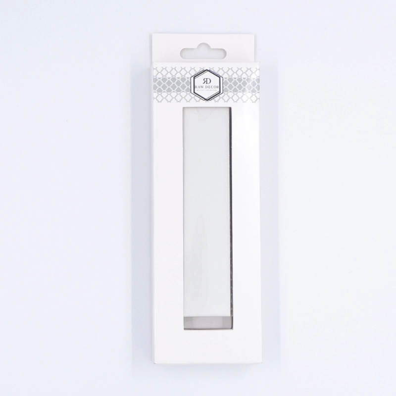 Musterfliese: Fischgräten XL Weiß Glänzend