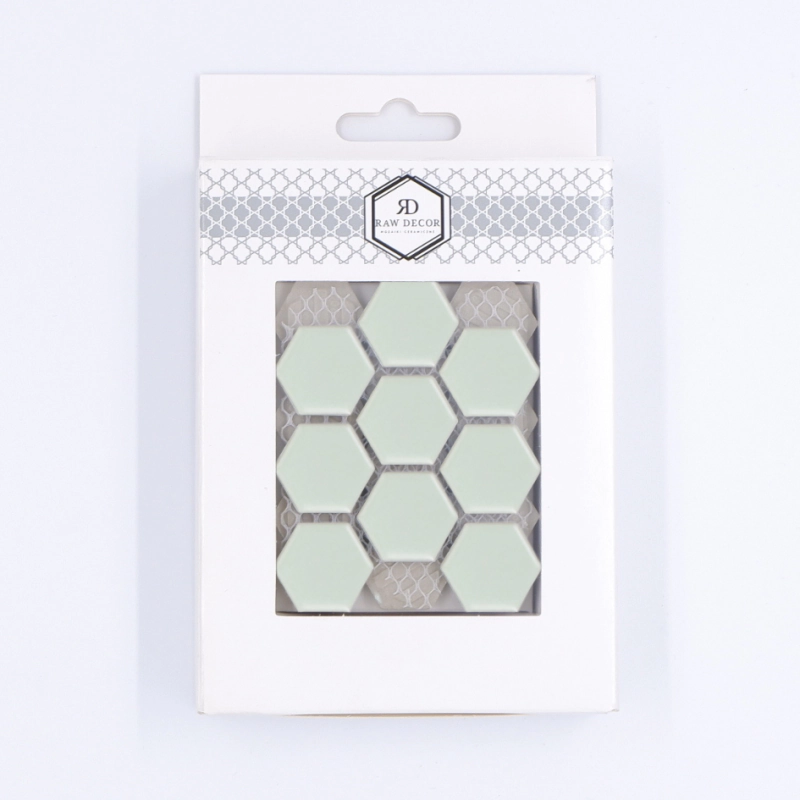 Musterfliese: Hexagon Klein Pistachio Matt