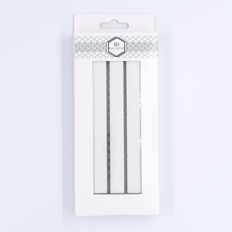 Musterfliese: Stick Weiß Matt