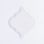 Musterfliese: Arabesque Tsarist White Glänzend
