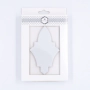 Musterfliese: Arabesque Shield White Glänzend