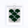 Musterfliese: Flabellum Klein Emerald Glänzend