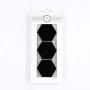 Musterfliese: Hexagon Groß Schwarz Matt
