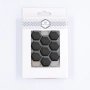 Musterfliese: Hexagon Klein Schwarz Matt