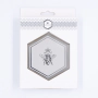 Musterfliese: Hexagon XL Queen Bee Silver - Bee Kollektion