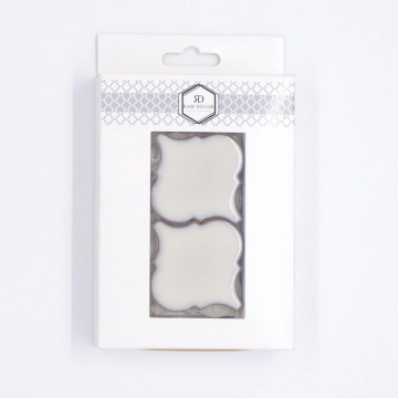 Musterfliese: Arabesque Mittelgroß Creme Glänzend