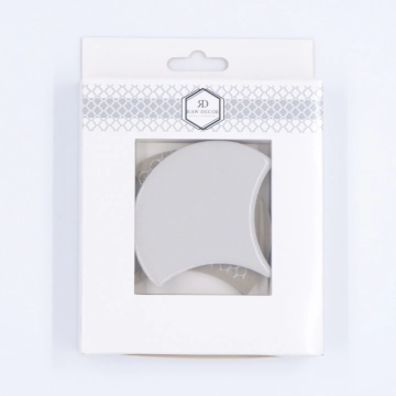 Musterfliese: Flabellum Grey Glänzend