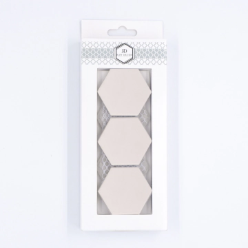 Musterfliese: Hexagon Groß Creme Antirutsch