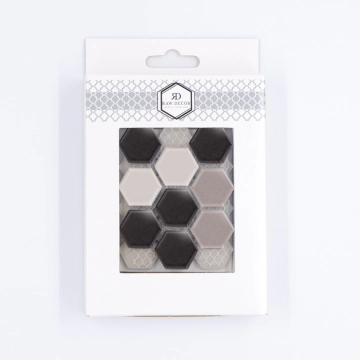 Musterfliese: Hexagon Klein Grey Mix Matt